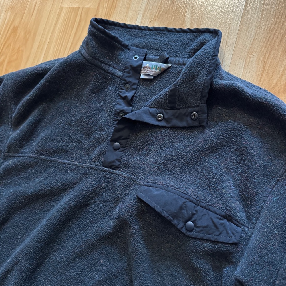 Vintage Eastern Mountain Sports EMS Polartec Fleece Snap Pullover- Men’s Large - Picture 2 of 8